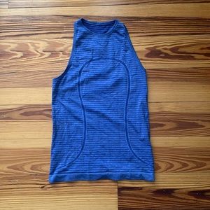 Lululemon Blue High Neck Tank - size 6